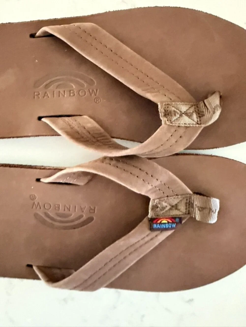 Rainbow Sandals Premier Leather Brown Flip Flops Men’s 9.5–10.5 301ALTS0